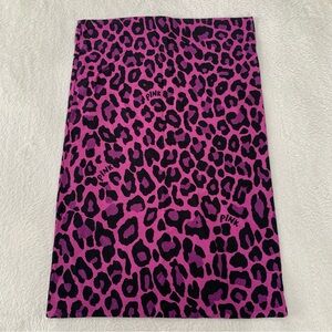 Vintage 2011 Y2K Victoria’s Secret PINK Purple Black Leopard Single Pillowcase